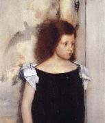 Fernand Khnopff Portrait of Gabrielle Braun France oil painting artist